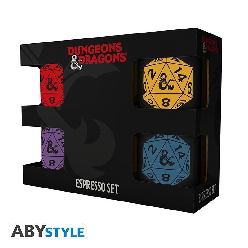 Levně Dungeons and Dragons set espresso hrnků 4 ks