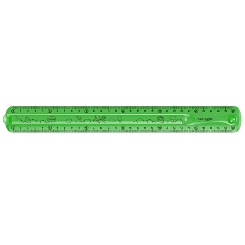 Levně Keyroad Pravítko Flexi, 30 cm - zelené