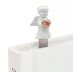 Levně Záložka do knihy 3D - Anděl se zlatým srdcem