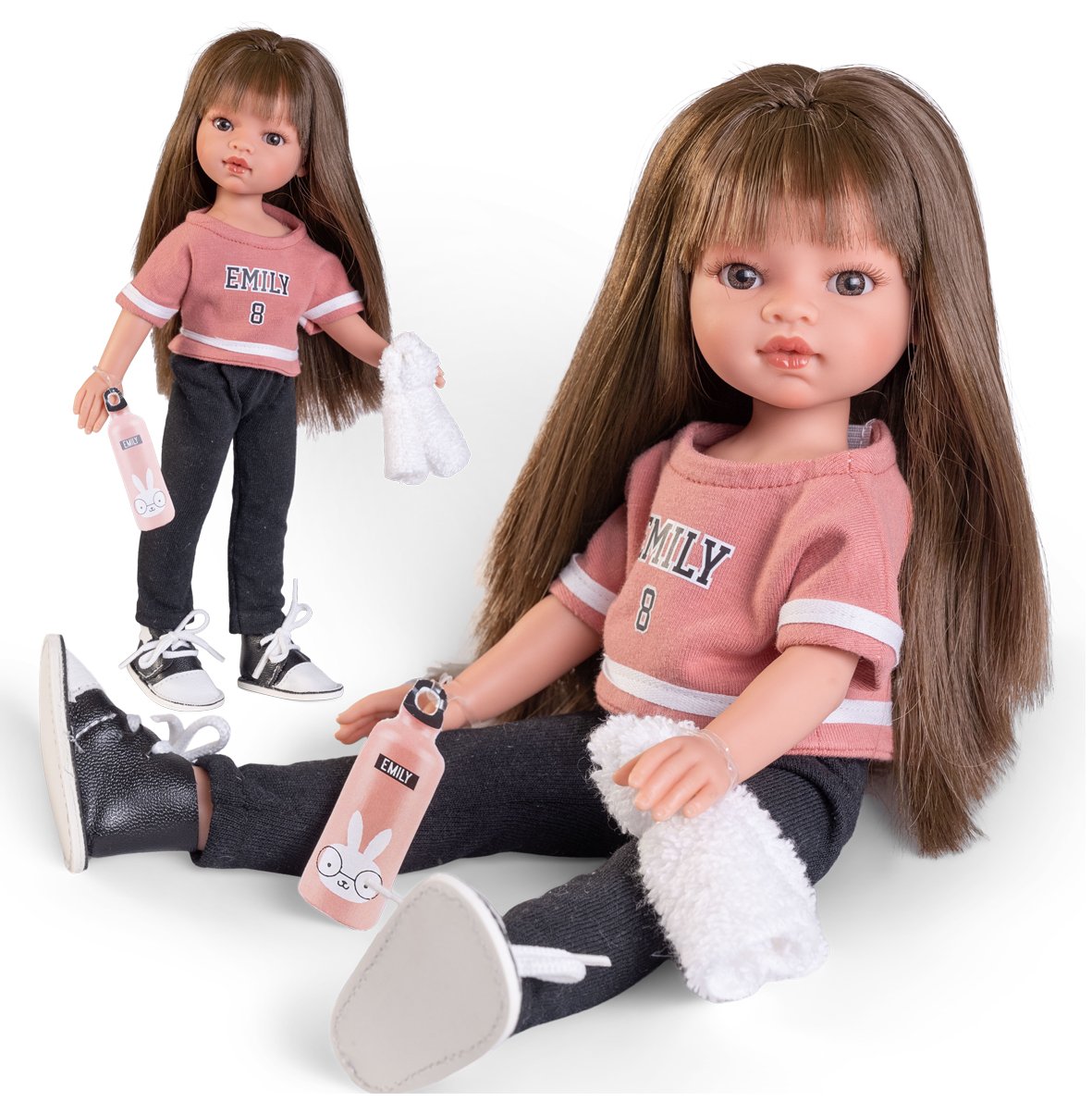 Levně Antonio Juan 25303 EMILY - realistická panenka s celovinylovým tělem - 33 cm