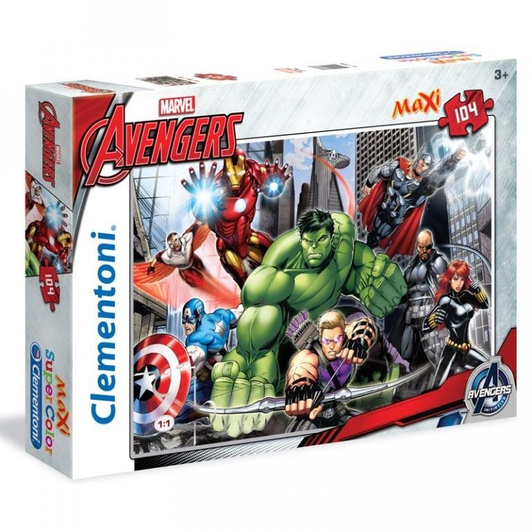 Clementoni Puzzle Maxi - Avengers, 104 dílků - Play Go