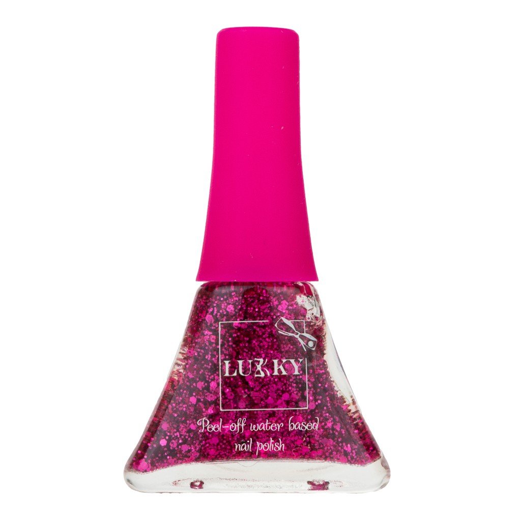 Product detail of Lukky slupovací lak na nehty - fuchsiová se třpytkami - EPEE