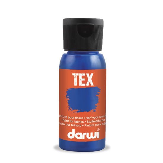 Levně DARWI TEX barva na textil - Ultramarínová modrá 50 ml