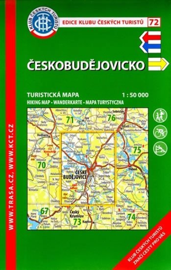 Levně Českobudějovicko /KČT 72 1:50T Turistická mapa