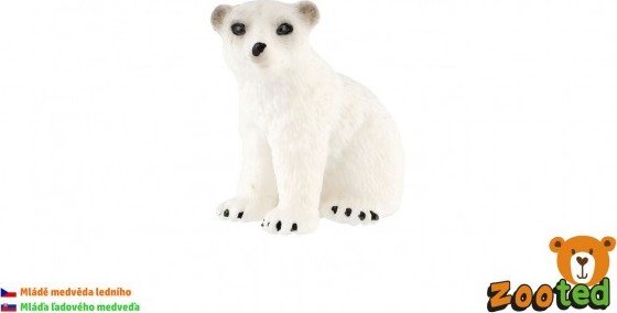Levně Medvěd lední mládě zooted plast 4cm v sáčku