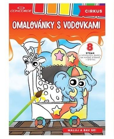 Levně Concorde Omalovánky s vodovkami - Cirkus A4