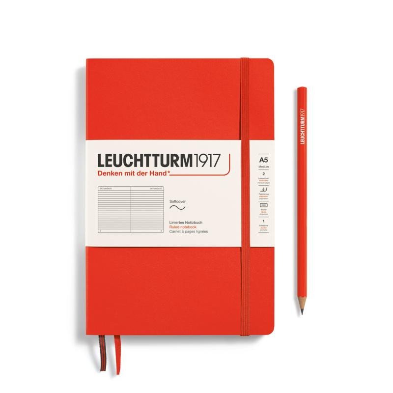 Levně Leuchtturm1917 Zápisník Lobster Softcover A5 linkovaný