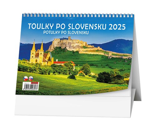 Toulky po Slovensku 2025 - stolní kalendář