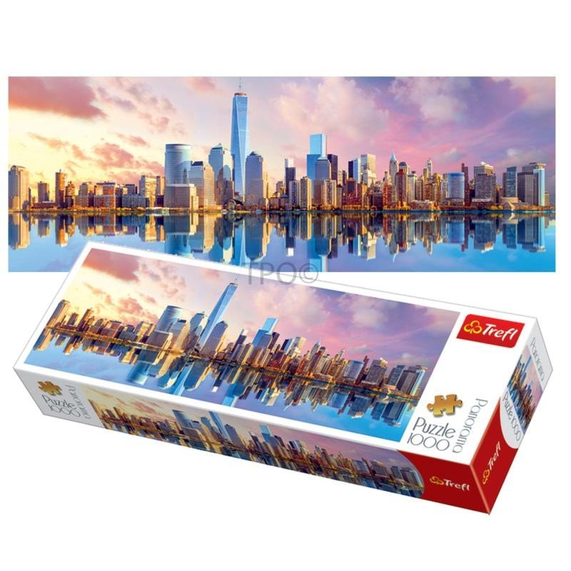 Levně Trefl Puzzle Manhattan, USA / 1000 dílků Panoramatické