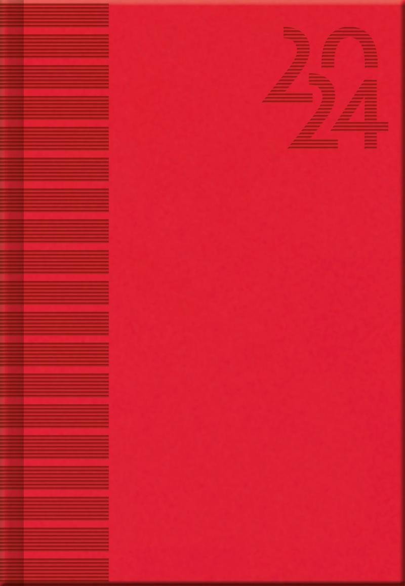 Levně Diář 2024 VIVELLA Red, denní A5