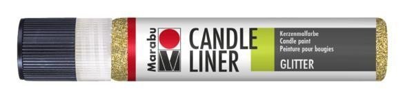 Levně Marabu Candle Liner na svíčky - glitrový zlatý 25 ml