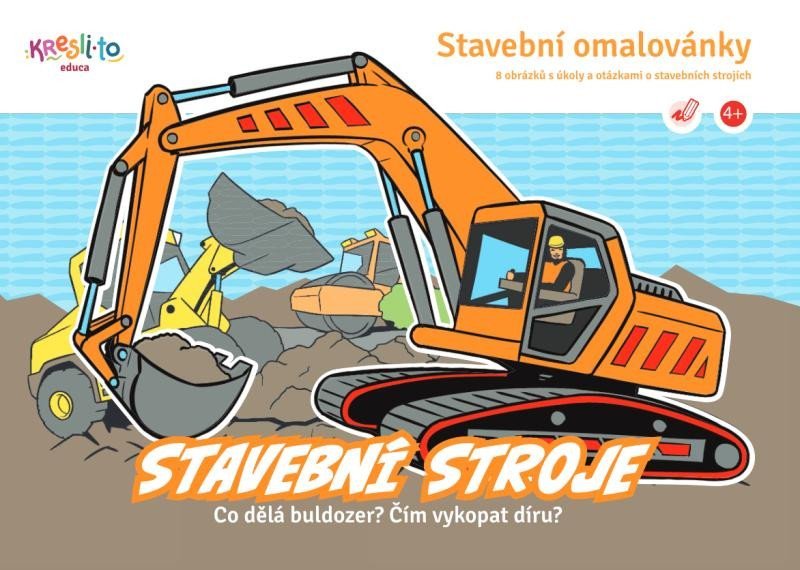Levně Stavařské omalovánky / Stavební stroje