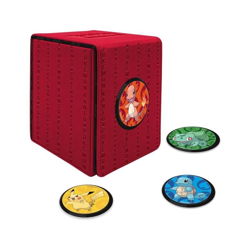 Levně Pokémon UltraPRO: Kanto Alcove Click Deck Box - koženková krabička na karty