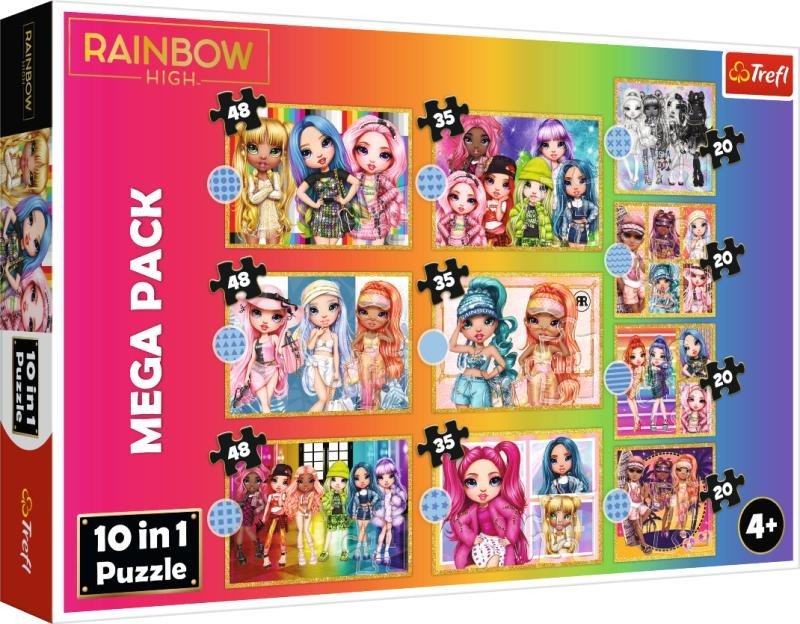 Levně Trefl Puzzle Rainbow High MEGA PACK/10v1