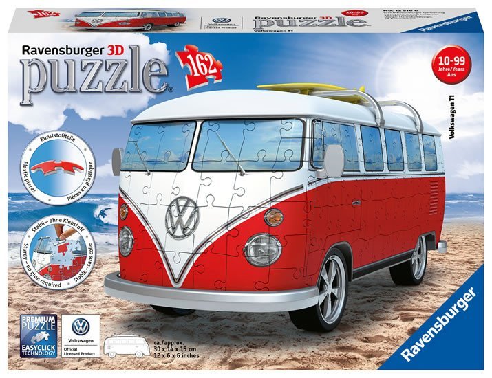 Levně Puzzle 3D VW Autobus/162 dílků