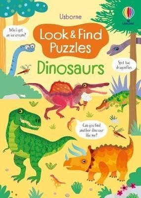 Levně Look and Find Puzzles Dinosaurs - Kirsteen Robson