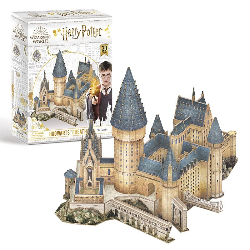 Harry Potter 3D puzzle Bradavice - Velká síň - 161 dílků - CubicFun