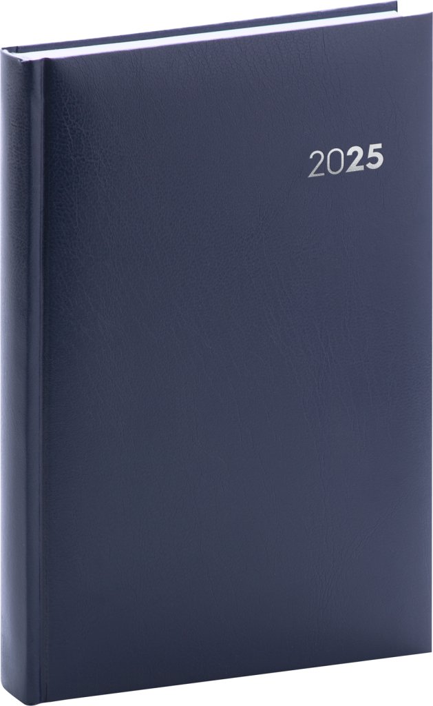 Levně NOTIQUE Denní diář Balacron 2025, tmavě modrý, 15 x 21 cm