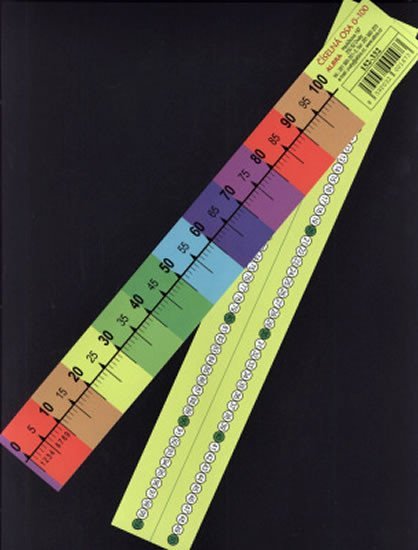 Product detail of Číselná osa 0-100 (popisovatelná, lamino 30 x 4 cm, rubová strana čísla 1-100)
