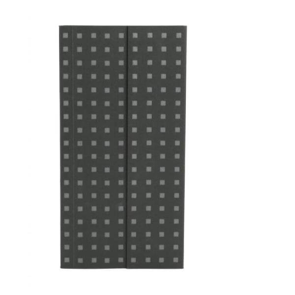 Levně Zápisník Paper-Oh Quadro Black on Grey B6.5 linkovaný