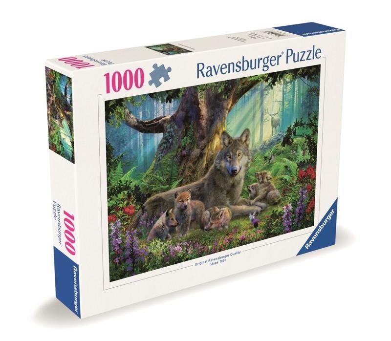 Levně Puzzle Vlci v lese 1000 dílků