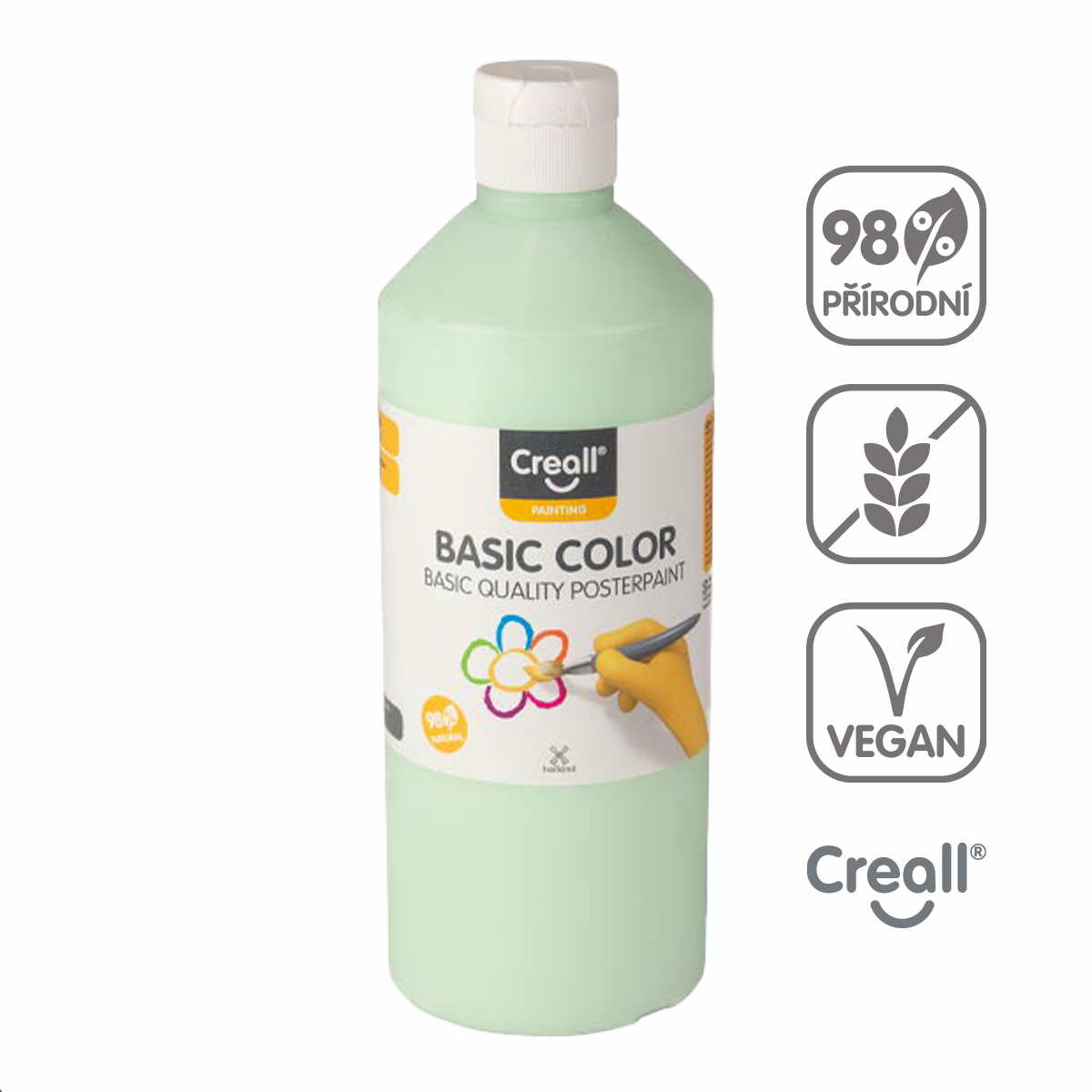 Creall temperová barva, 500 ml, pastelově zelená