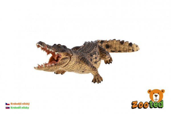 Levně Krokodýl nilský zooted plast 18cm v sáčku