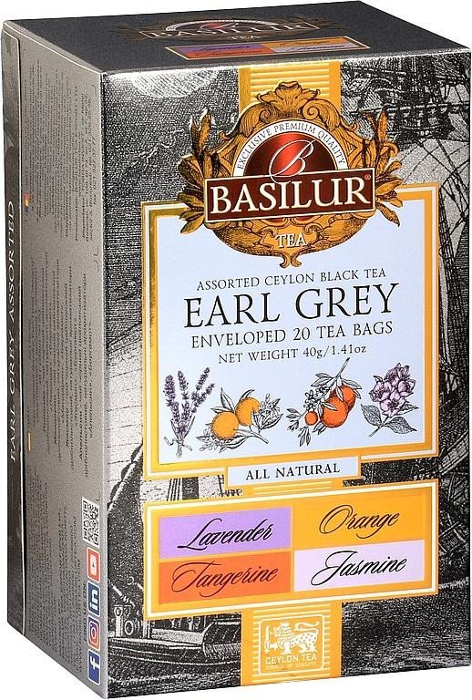 BASILUR All Natural Earl Grey Assorted 20x2g