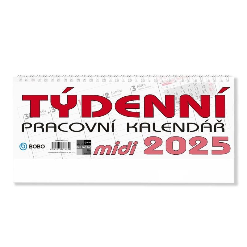 Levně BOBO Stolní pracovní kalendář MIDI 2025