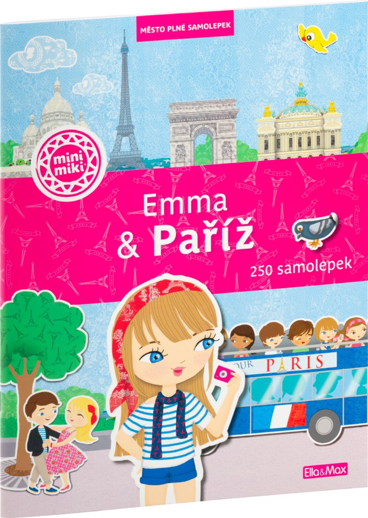 Levně Emma &amp; Paříž - Město plné samolepek - Julie Camel