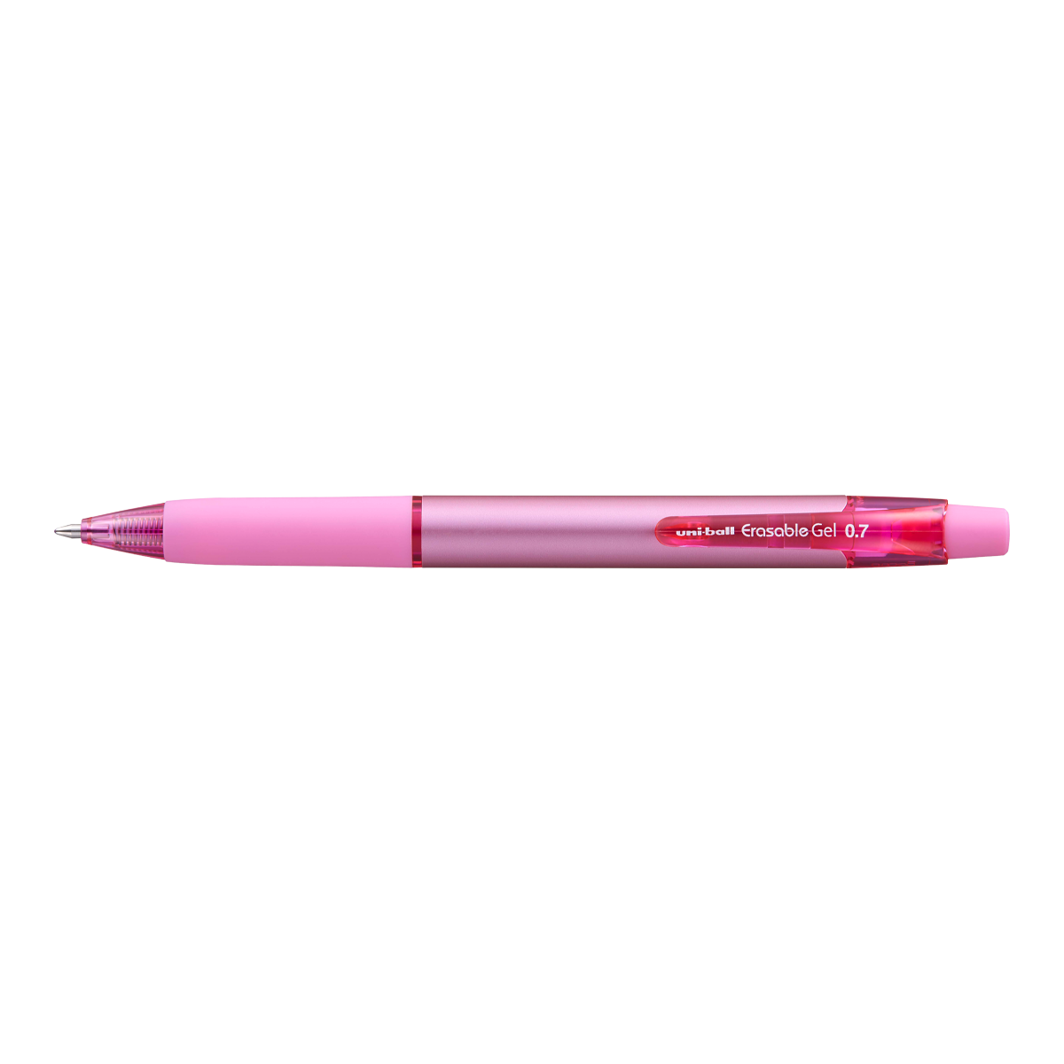 Levně UNI gumovatelné pero stiskací URN-181, 0,7 mm, růžové