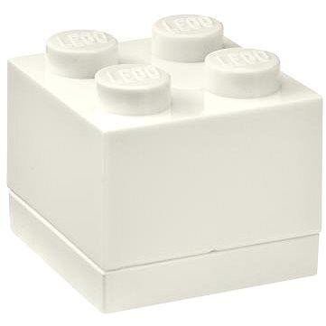 Levně Úložný box LEGO Mini 4 - bílý