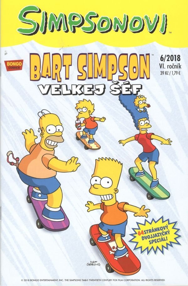 Simpsonovi - Bart Simpson 6/2018 - Velkej šéf - autorů kolektiv