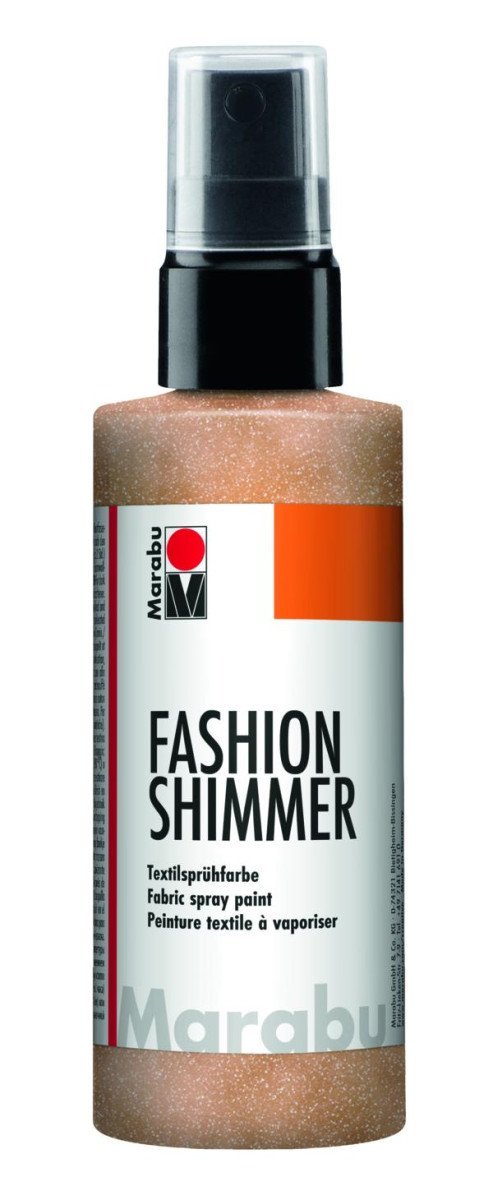 Levně Marabu Fashion Shimmer na tmavý textil třpytivý - meruňkový 100 ml