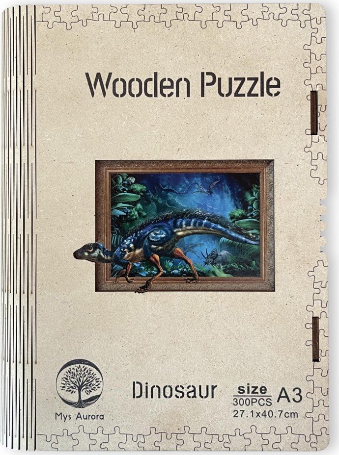 Levně Dřevěné puzzle/Dinosaurus A3 - EPEE