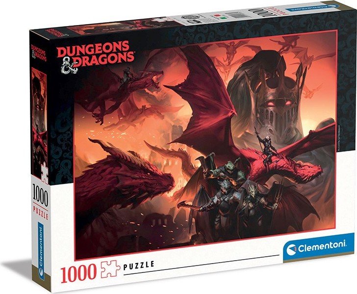 Clementoni Puzzle Dungeons &amp; Dragons - Bojovníci 1000 dílků - Clementoni