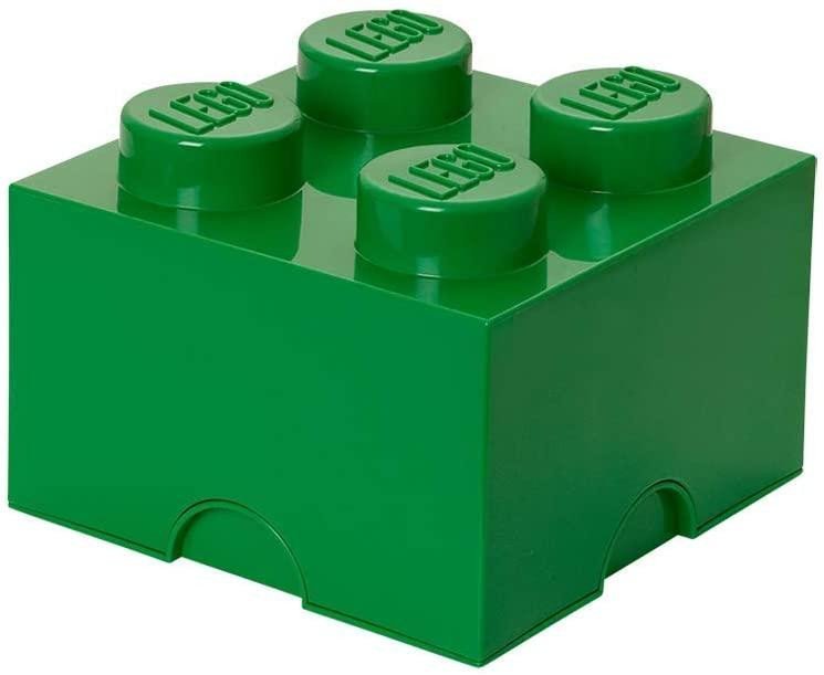 Levně Úložný box LEGO 4 - tmavě zelený
