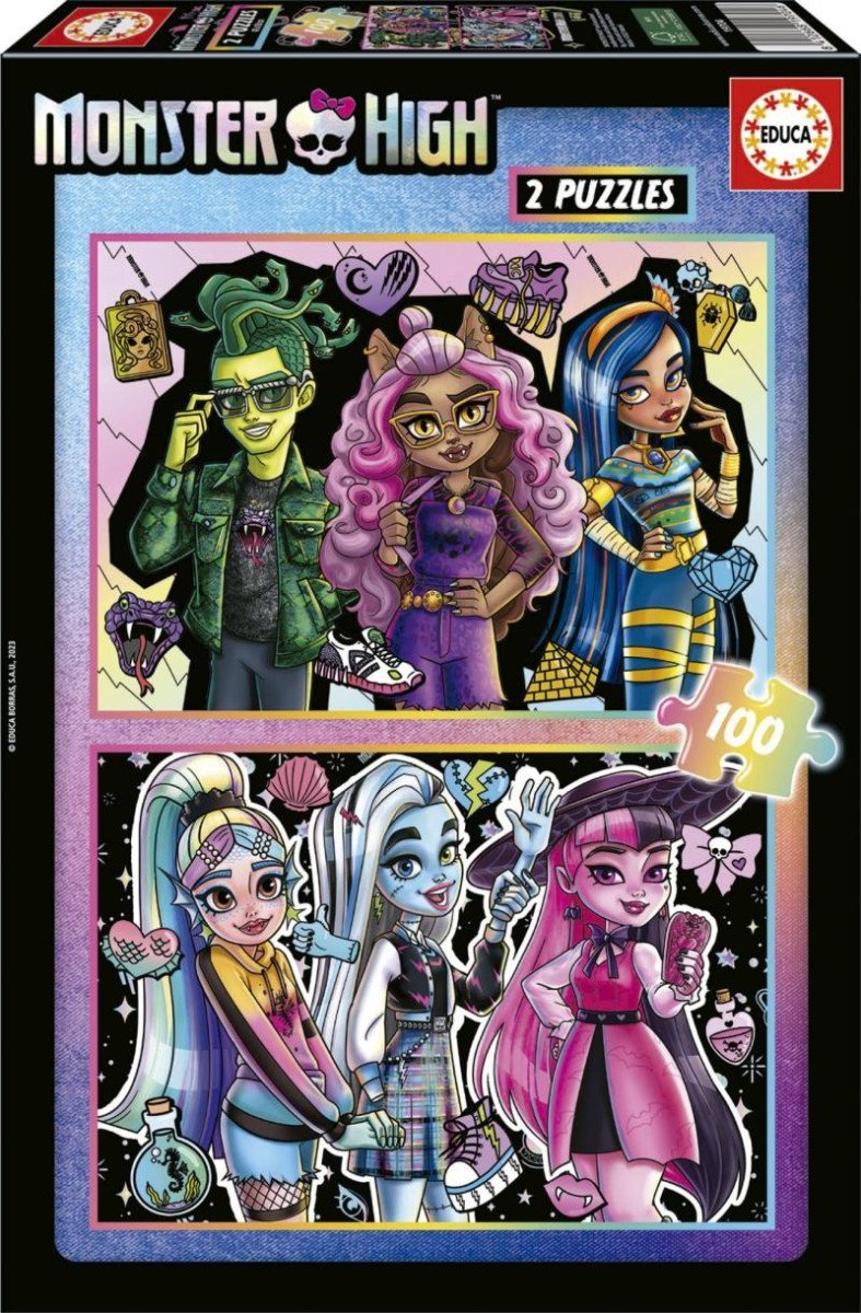 Levně Puzzle Monster High/2x100 dílků