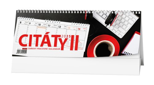 Pracovní kalendář Citáty II 2025 - stolní kalendář