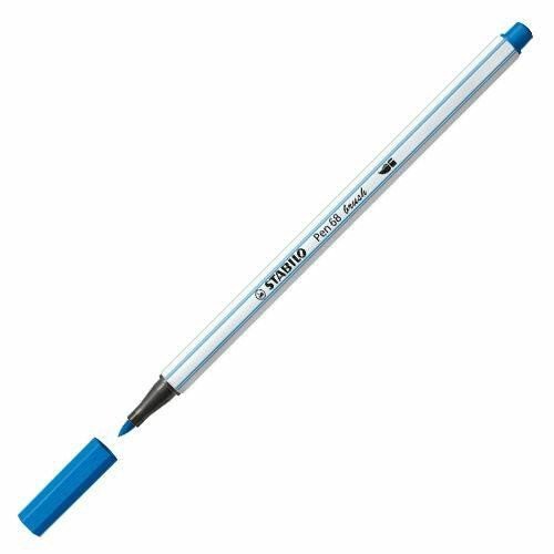 Levně Fixa STABILO Pen 68 brush modrá tmavě