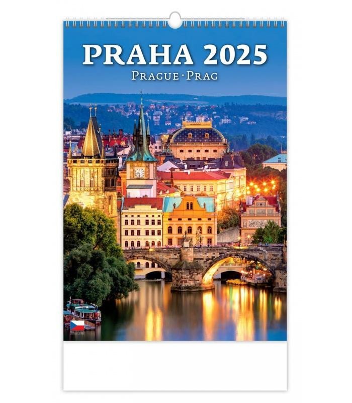 Levně Kalendář nástěnný 2025 - Praha / Prague / Prag