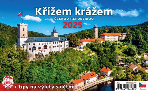 Levně Křížem krážem Českou republikou 2025 - stolní kalendář