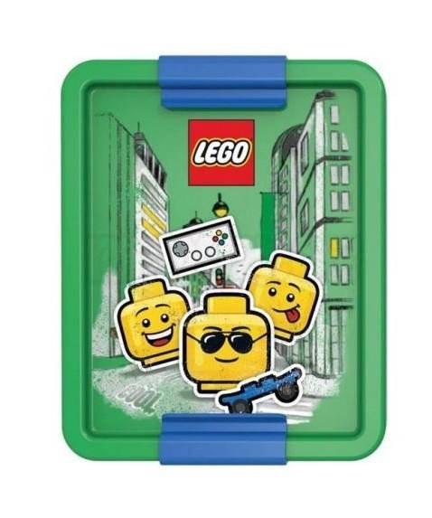 Levně Box na svačinu LEGO ICONIC Boy - modrá/zelená