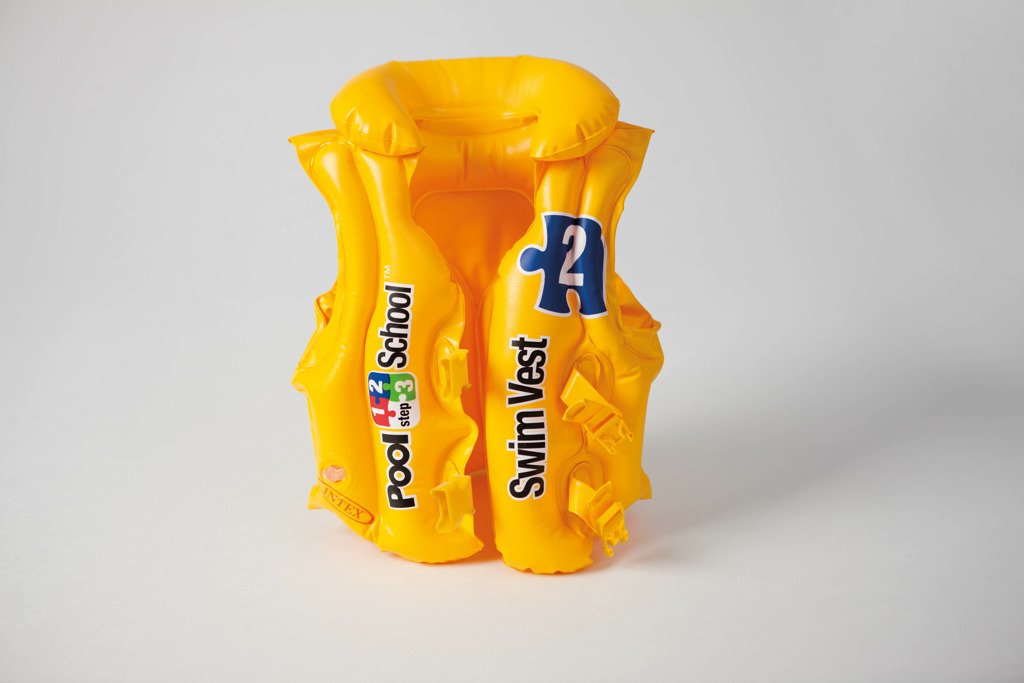 Levně Vesta nafukovací žlutá 3 komory 50x47cm od 3-6 let - Alltoys Intex