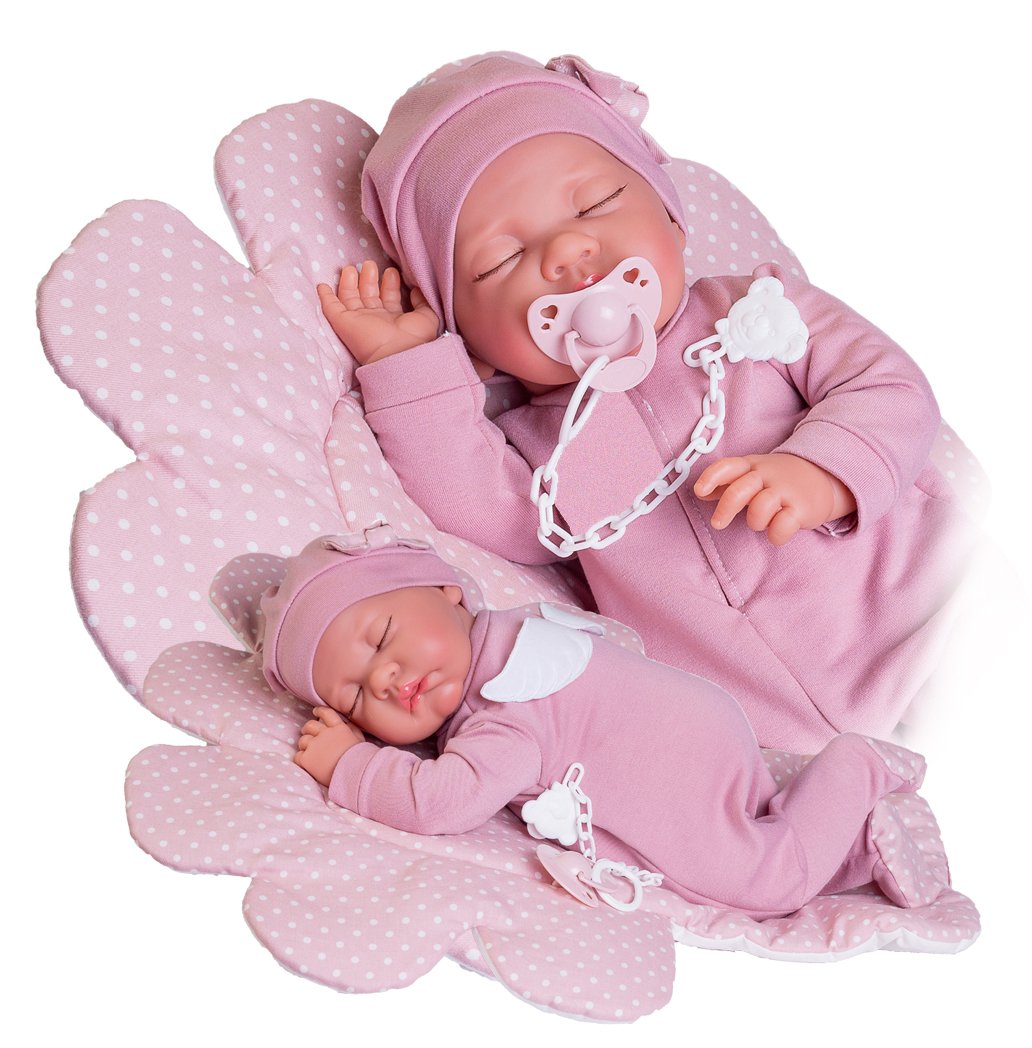 Levně Antonio Juan 33226 LUNA - spící realistická panenka miminko s měkkým látkovým tělem - 42 cm