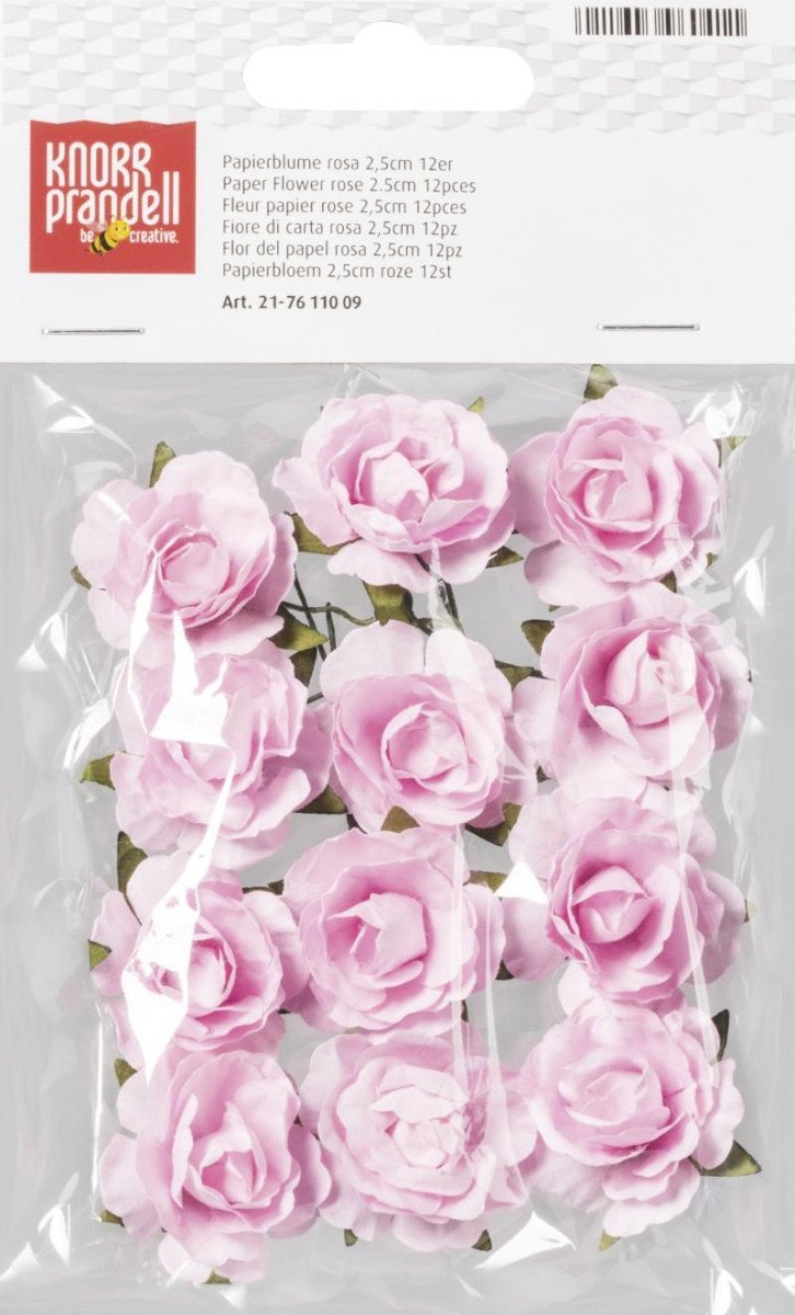 Knorr Prandell Papírové květiny - růžové 12 ks