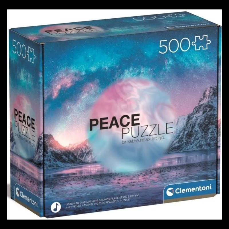 Levně Clementoni Puzzle Peace - Light Blue 500 dílků