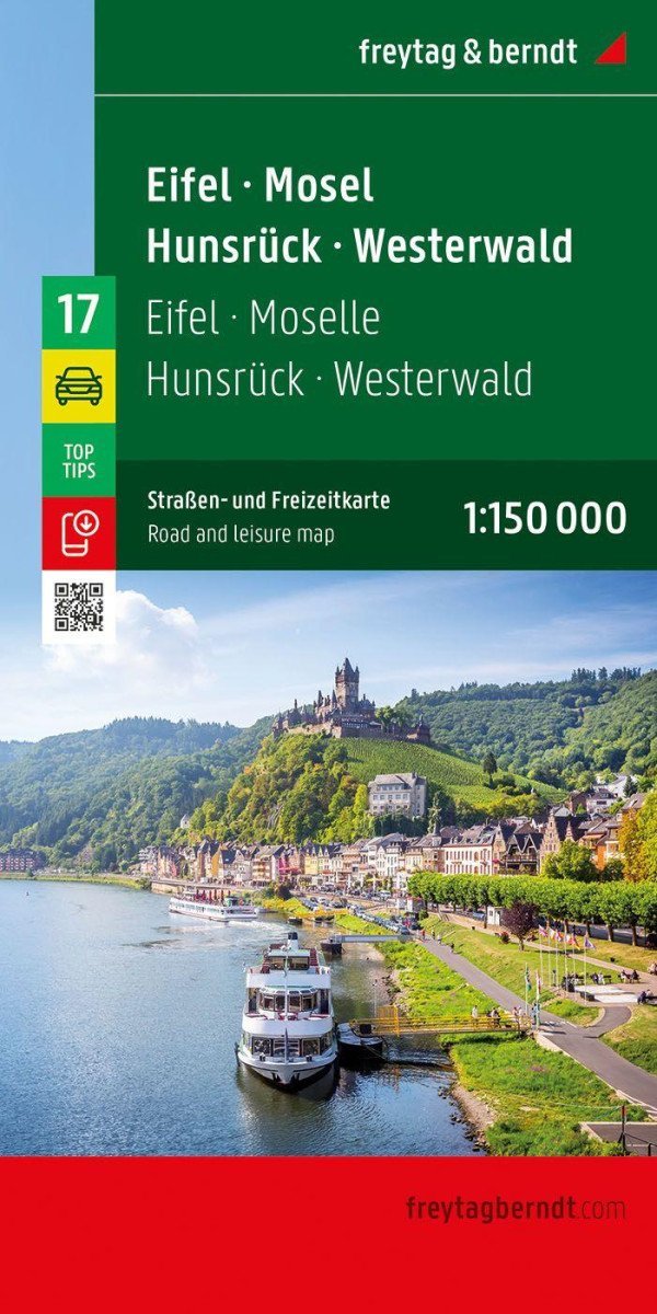 Levně Eifel - Moselle - Hunsrück - Westerwald 1:150 000 / automapa + rekreační mapa