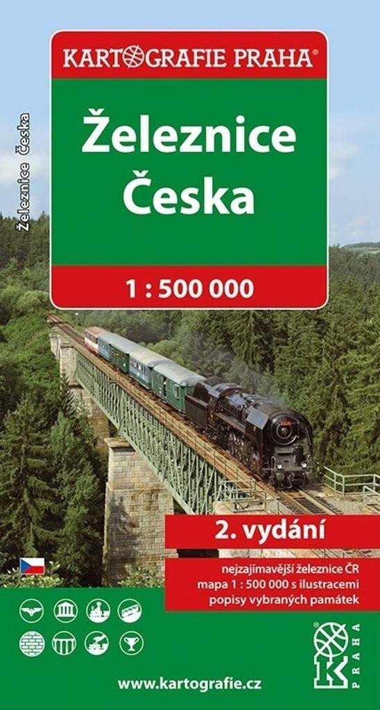 Levně Železnice Česka 1 : 500 000, 2. vydání