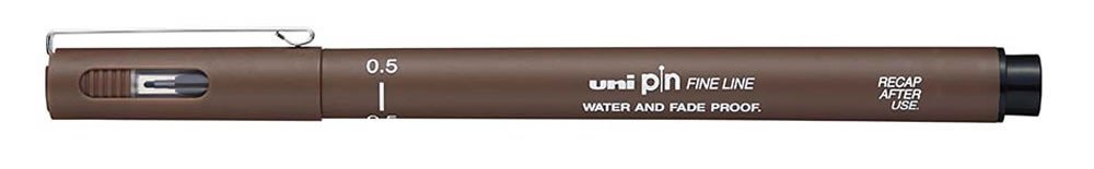 Levně UNI voděodolný liner - sépie 0,5 mm